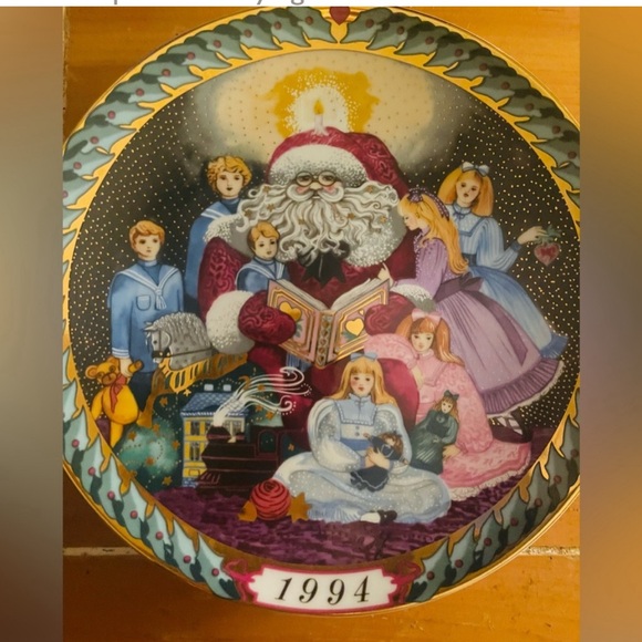 Complete Set of 6 Bing & Grondahl Santa Claus Christmas Plates (1989-1994) - Picture 8 of 9